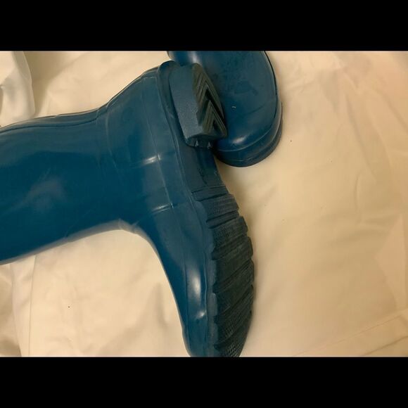 Hunter W23616 Unisex Original Gloss Blue Rain Boots US 7M/8F  FX 0713 - Picture 8 of 11